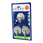 3 ADET  YUVARLAK - METAL YAPIŞKAN ASKI (4434)