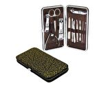 12PCS KROM DESENLİ MANİKÜR PEDİKÜR SETİ ÇANTA (4434)