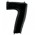 7 Rakam Siyah Folyo Balon 40 inç 100 cm
