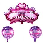 Happy Bırtday Prenses Folyo Balon 3 Lü