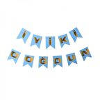 Mavi Üzeri Gold Balık Sırtı Banner