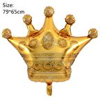 Kral Taç Altın Renk Folyo Balon