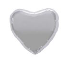 Kalp Gümüş 18 inç Folyo Balon