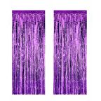 Metalize Mor Asmalı Arka  Fon Süs