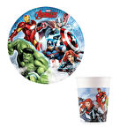 Avengers Kahramanları Tabak Bardak 8 li