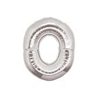 0 Rakam Gümüş Folyo Balon 40 inc 100 cm