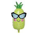 Gözlüklü Ananas Folyo Balon