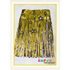 Metalize Yıldız Baskılı Altın Masa Püskülü