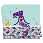 Deniz Kızı Pırıltılı Masa Örtüsü