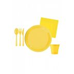 Sarı Plastik Parti Seti 25 Kişilik