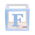 Şeffaf Kutu Harf Mavi F