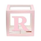 Şeffaf Kutu Harf Pembe R