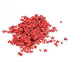 Şeffaf Balon İçi Konfeti Kırmızı Yıldız
