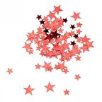 Şeffaf Balon İçi Konfeti Pembe Yıldız