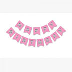 Happy Bırthday Yazı Pembe/ Gümüş Banner