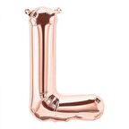 L Harf Rose Gold Folyo Balon 40 inc 100 cm