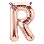 R Harf Rose Gold Folyo Balon 40 inc 100 cm