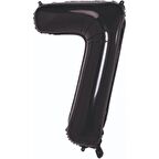 7 Rakam Siyah Folyo Balon 80 cm