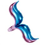 Deniz Kızı Kuyruk Folyo Balon Gökkuşağı