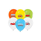 Trafik Temalı Baskılı Balon