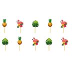 Flamingo Ananas Kürdan 10 lu