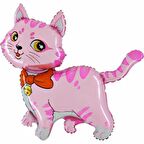 Kedi Folyo Balon Pembe 77x74 cm