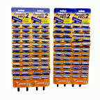 PERMATİK PRO 2 ÇİFT BIÇAKLI SAPLI JİLET 96 PARÇA 