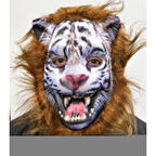 Kahverengi Saçlı Dişli Kurt Maskesi Köpek Maskesi Mega Peluş 12 No 