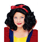Pamuk Prenses Peruğu Kırmızı Fiyonklu 