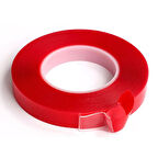 2 Metre Güçlü Yapışkanlı Çift Taraflı Slikon Pratik Şeffaf Bant 