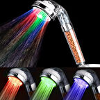 Renk Değiştiren Led Işıklı Su Tasarruflu Basınçlı Duş Başlığı 