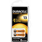 DURACELL 13 İŞİTME CİHAZI KULAK PİLİ 6 PARÇA  KUTU 