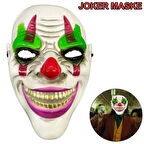 Delirten Gülüş Psikopat Palyaço Temalı Joker Maskesi 