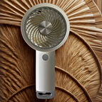 USB ile Şarj Olabilen 3 Ayarlı Fan Modlu Çanta Tipi El Fanı 