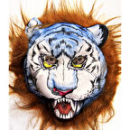 Kahverengi Saçlu Köpek Kurt Kaplan Maskesi Mega Peluş 34 No 