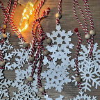 Ahşap Yılbaşı Ağaç Süsü-BY15 