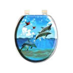 DESENLİ YUMUŞAK KLOZET KAPAK BÜYÜK PUF 42x41cm 