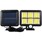 120 COB LED Solar Panelli 3 Modlu Duvar Lambası
