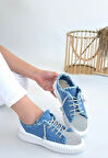 Enber Mavi Kot Bağcıklı Spor Ayakkabı - Lisinya