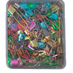 Çengelli İğne Kilitli Bebe Renkli Büyük 100 Adet