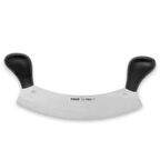 71120 Profi Kıyma, Pizza Satır, Zırh Bıçağı 26 Cm - Siyah Çift Saplı ( Lisinya )