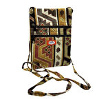 Otantik Desenli Fermuarlı Askılı Çanta Özel Dikim - GS301 (Lisinya)
