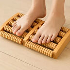 10 Silindirli Ahşap Ayak Masaj Aleti