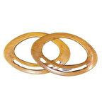 Çanta Sapı Oval Açık Kahverengi 18 Cm