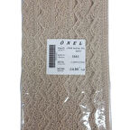 Dantel Polyester Sanal Tül Bant Cappucino 14,80 Metre En 6 Cm On-1661-c