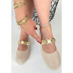 Okira Bej Cilt Oxford Ayakkabı - Lisinya