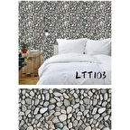 Çakıl Taşı Desenli Yapışkanlı Kaplama Kağıdı  Büyük Boy 3 Metre ( Lisinya )