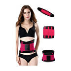 Hot Belt Termal Sauna Kemer Unisex Terletme Korsesi (pembe-siyah) ( Lisinya )