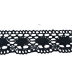 Kopanaki Dantel En 5 Cm Badem Model Siyah 1 Metre