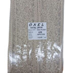 Dantel Polyester Sanal Tül Bant Cappucino 14,60 Metre En 6 Cm On-698-c